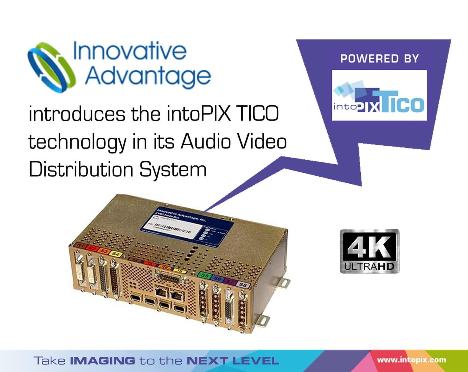 Innovative Advantage met à niveau les flux de la HD à la 4K dans les jets d'affaires avec la technologie TICO RDD35 d'intoPIX 